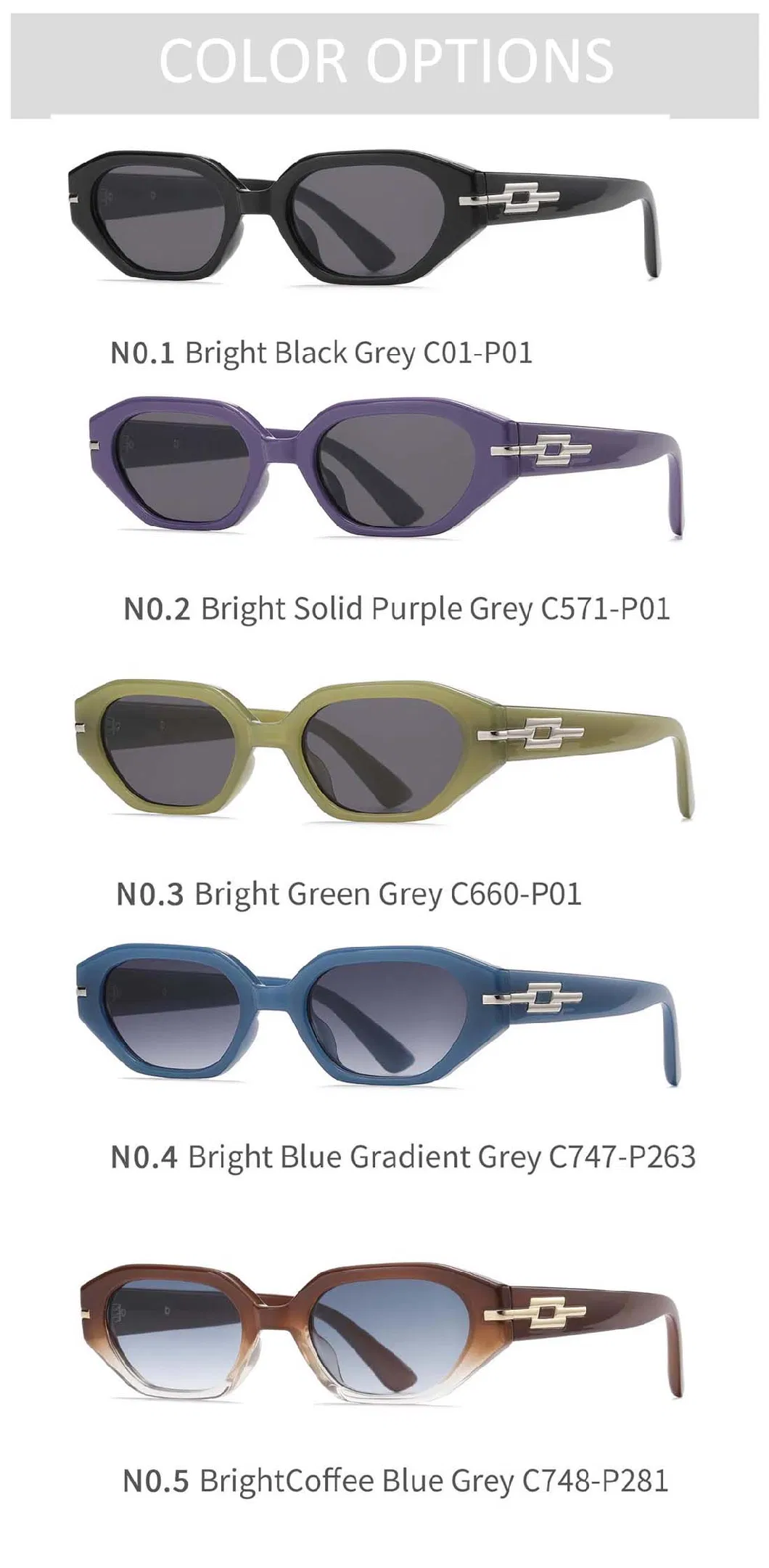 Gd Customized Logo Classic Retro PC Vendors Square Handmade Acetate Frames Shades Polarized Sunglasses Sun Glasses