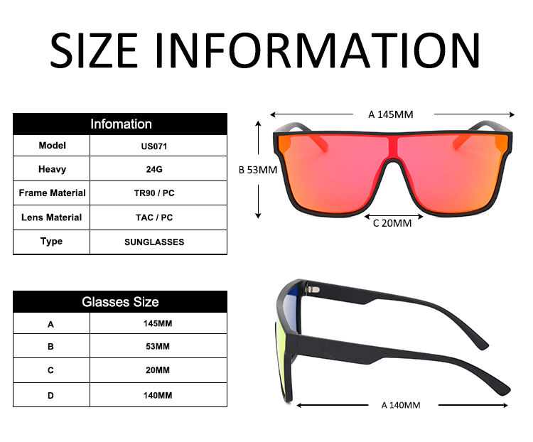 Hot Sale Oversize One Piece Lens Phototchromic Sunglasses Women Anti UV Fishing Shades Men