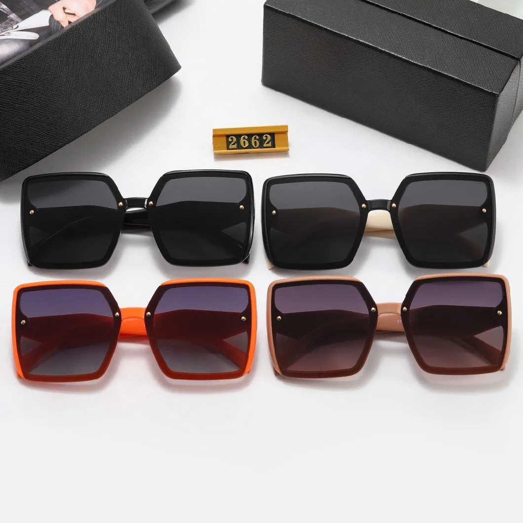 Women Gradient Chic Shades Men Vintage Oversized Flat Sun Glasses