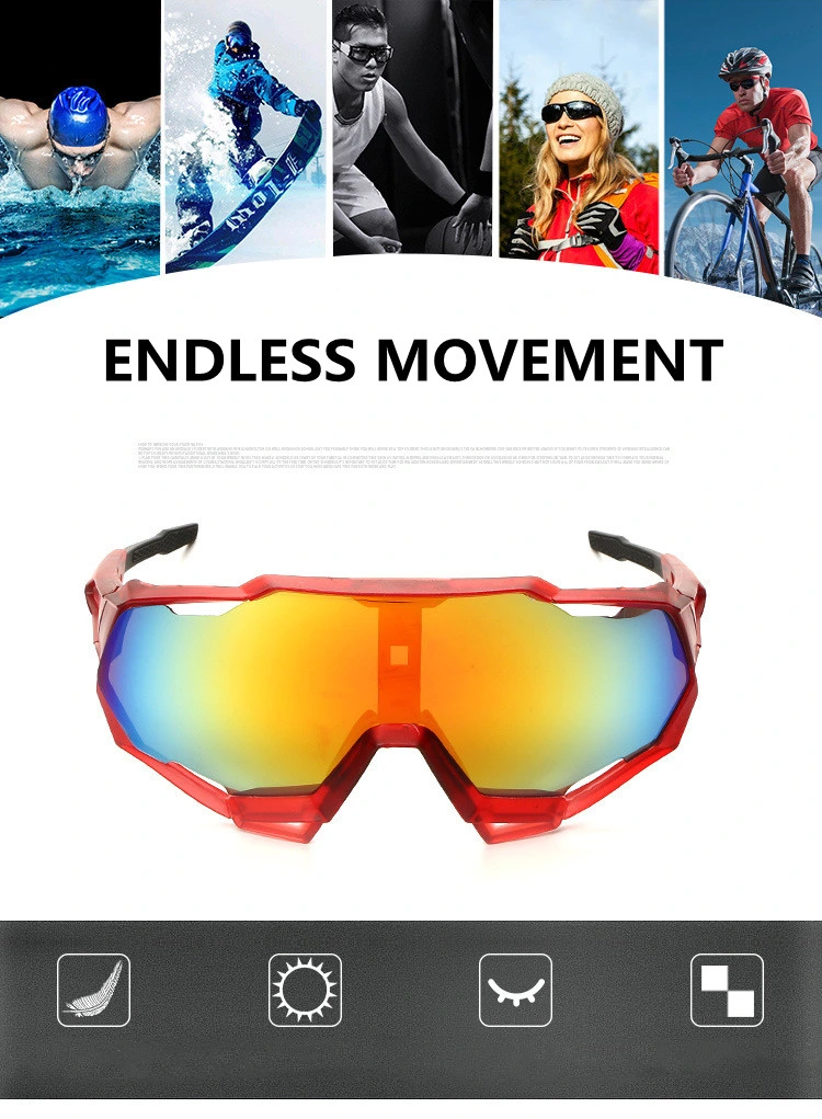 New Free Sample Bike Riding Sun Glasses Hight Quality Cycling Glasses Outdoor Sports Sunglasses