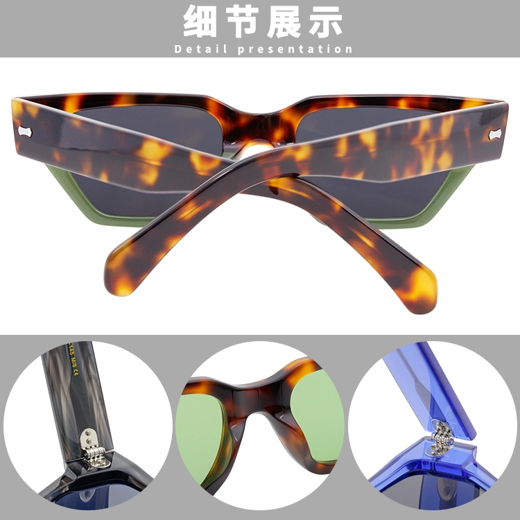 Personalized Design Small Fashionable Men and Women Polygonal Frame Sunglasses 2023 Vintage UV400 Sunglasses