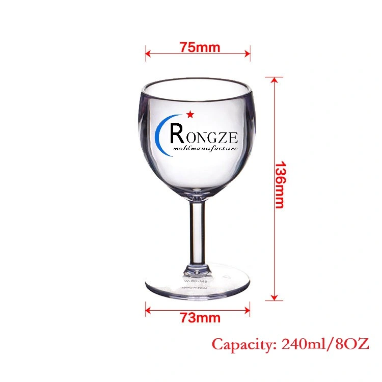 Custom Reusable BPA-Free Colorful Plastic Wine Glasses