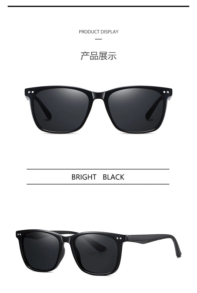 2023 New Fashionable Retro Oversized Sun Glasses Trendy Polarized Square Rivet Style Sunglasses for Men and Women