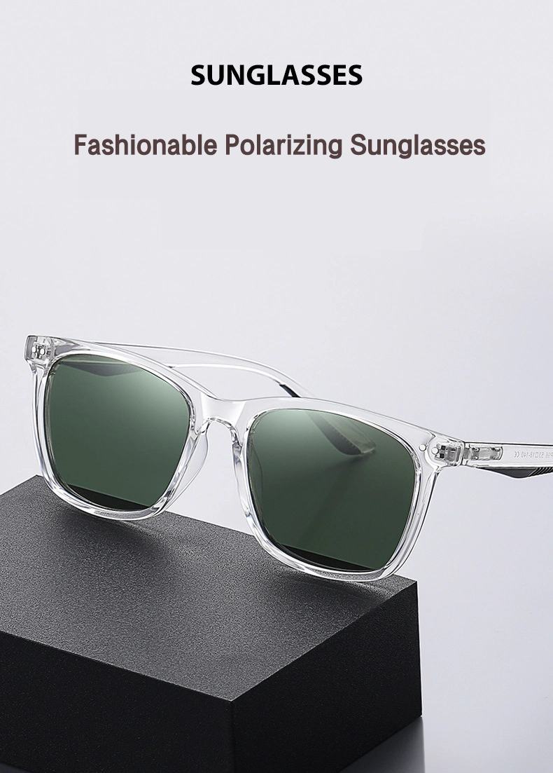 2023 New Fashionable Retro Oversized Sun Glasses Trendy Polarized Square Rivet Style Sunglasses for Men and Women