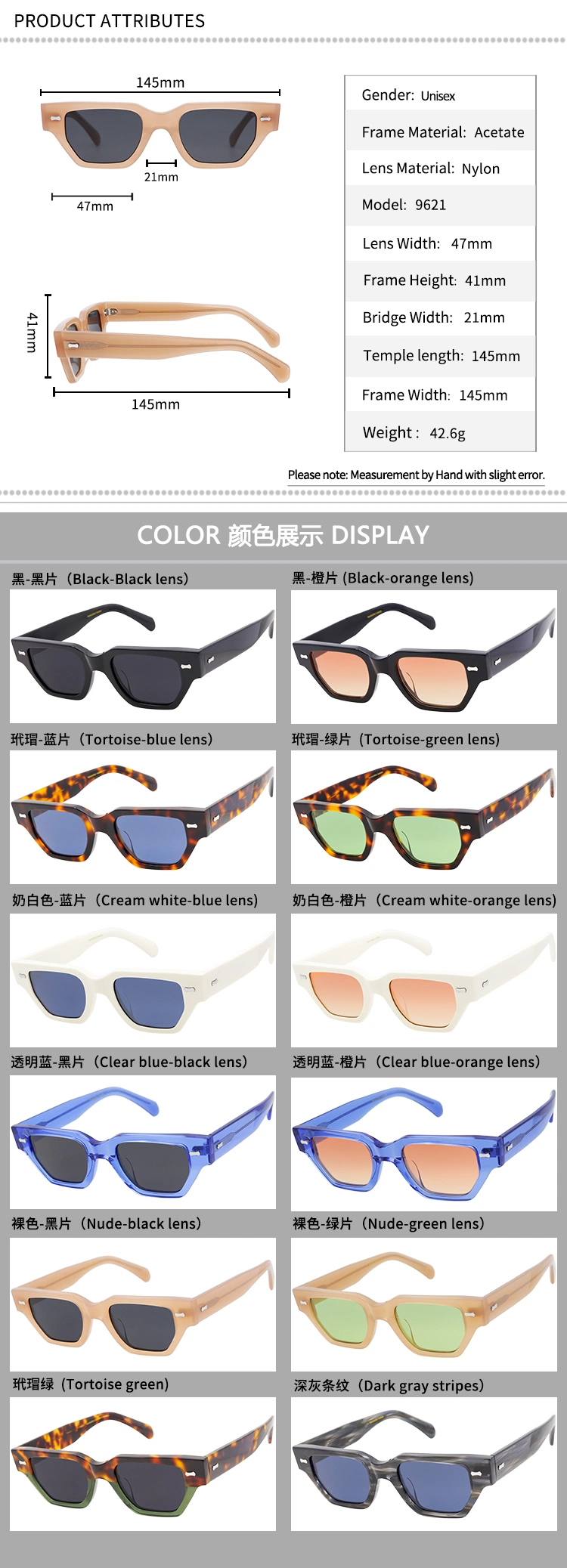 Personalized Design Small Fashionable Men and Women Polygonal Frame Sunglasses 2023 Vintage UV400 Sunglasses