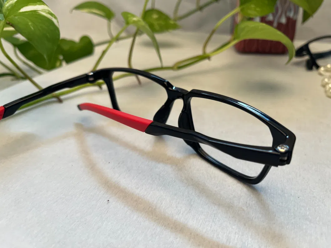 New Style Anti-Skidding PC Injection Shiny Black Optical Frame for Sports