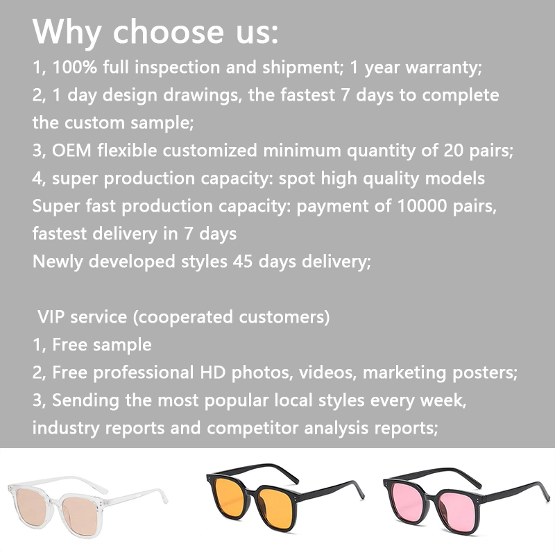 Wholesale Factory Fashionable High Quality Sun Shades UV400 Brand Designer Gradient Lenses Man and Woman Frame Sunglasses