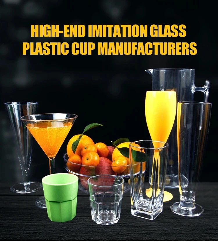 Custom Reusable BPA-Free Colorful Plastic Wine Glasses