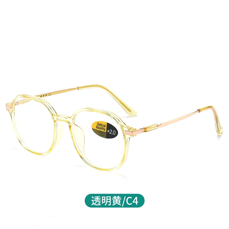 Comfortable Alloy Frame UV400 HD Anti Blue Light Reading Glasses for Elders