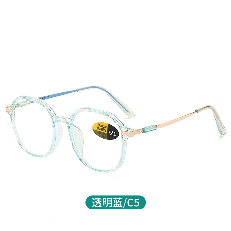 Comfortable Alloy Frame UV400 HD Anti Blue Light Reading Glasses for Elders