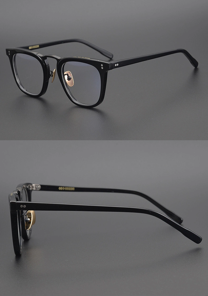 2024 New Japan Japanese 100% Handmade Pure Acetate Acet Titanium Optical Luxury Top Quality Eyeglasses Frames