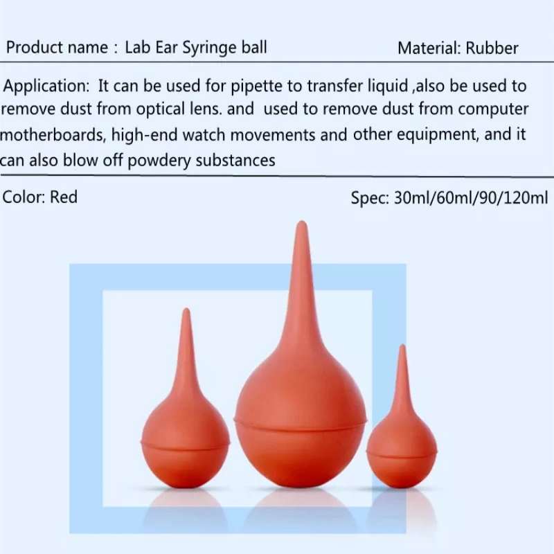 Ear Washing Syringe Bulb Ball PVC Material Ear Ulcer Bulb Factory Suction Squeeze Bulb