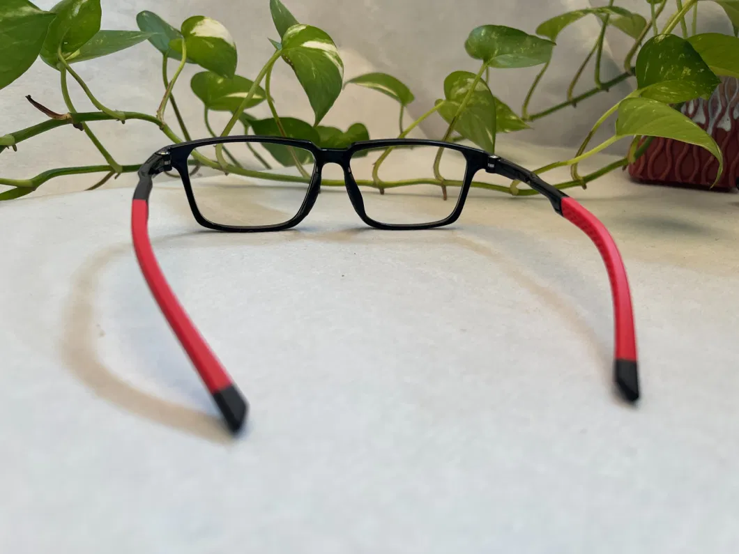 New Style Anti-Skidding PC Injection Shiny Black Optical Frame for Sports