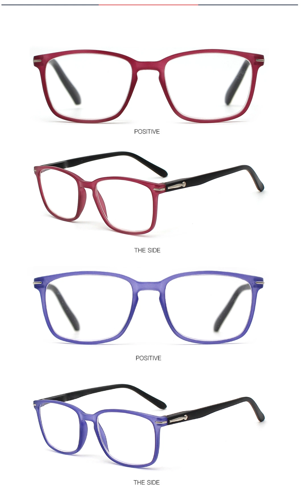 Handmade Casting Quality Square Frame Designer Eyewear Stylish Friendly Material Reading Glasses