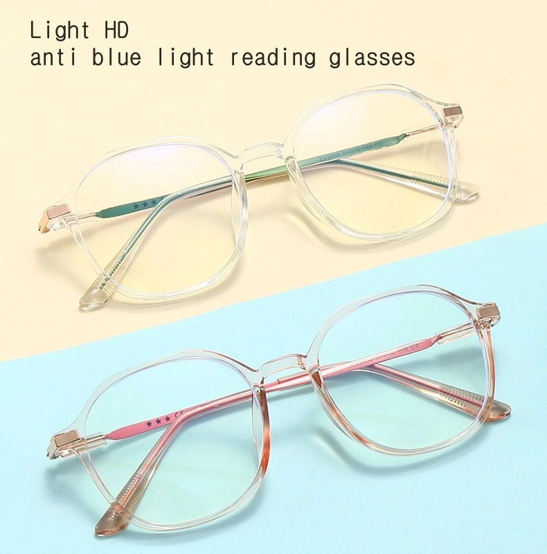 Comfortable Alloy Frame UV400 HD Anti Blue Light Reading Glasses for Elders