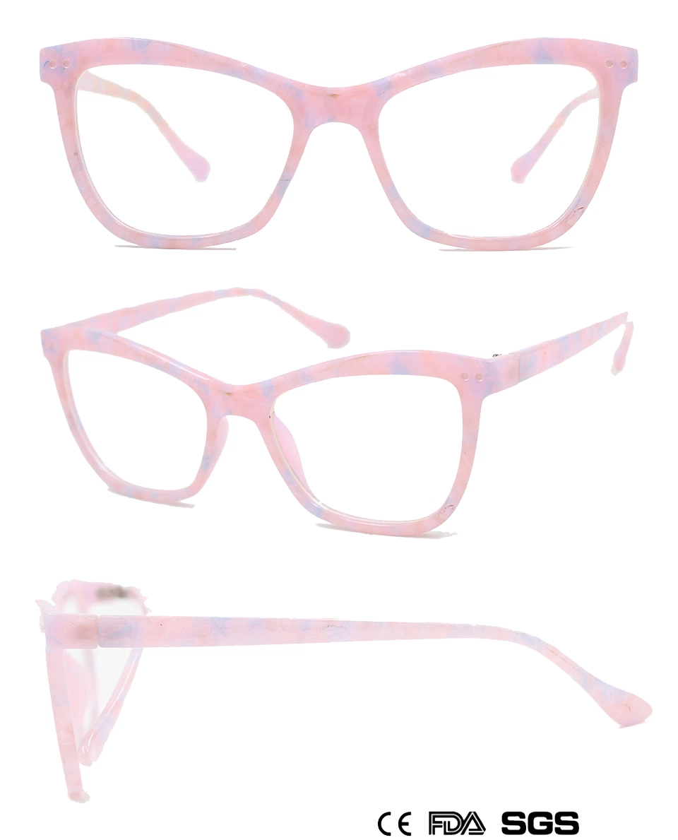 Fashionable Lady&prime;s Cat-Eye Reading Glass with Paper Transfer (WRP8100183)