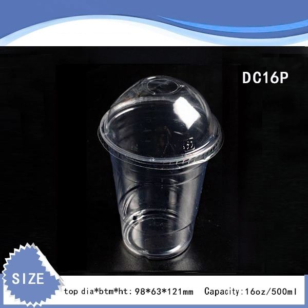 16oz-98mm Disposable Plastic Pet Cold Beverage Coffee Juice Drinking Cup