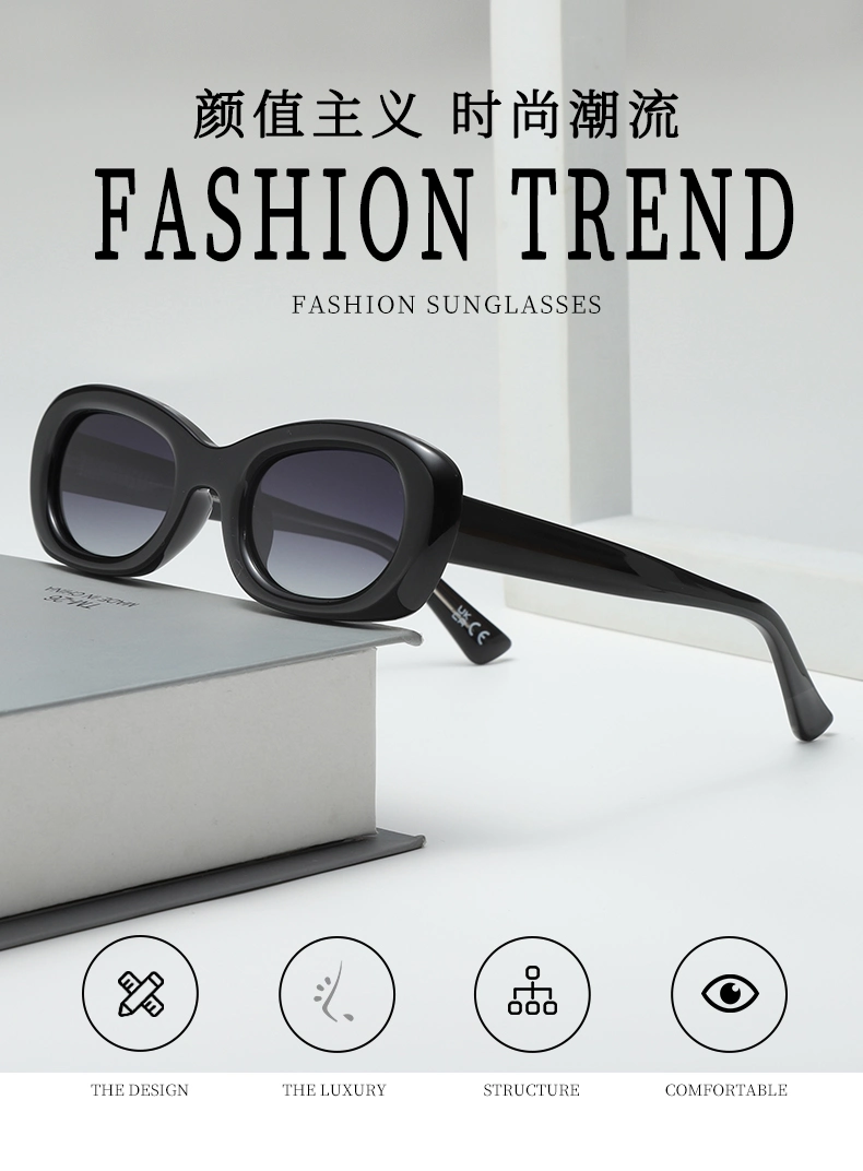 Unisex Classic Retro Custom Factory Selling High Quality Personalized Oval Luxury Casual PC Sunglasses