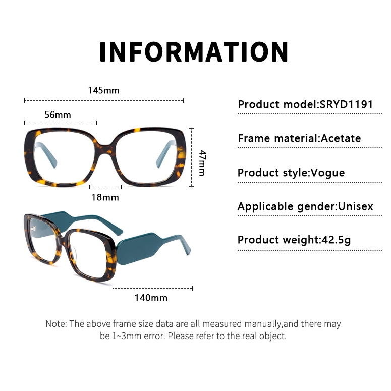 High Quality Retro Flower Round Designer Optical Prescription Spectacles Myopia Eyewear Acetate Women and Men Glasses Frames