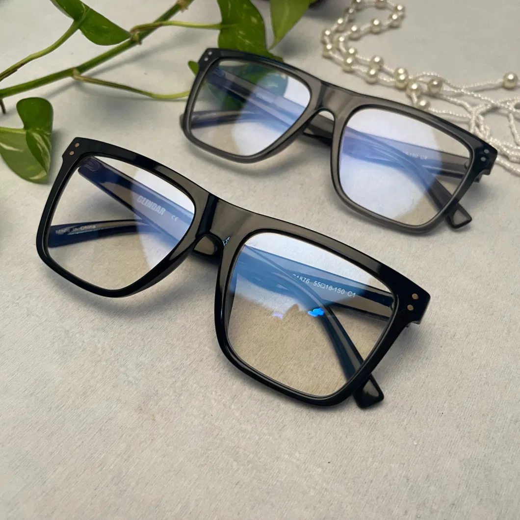 Classic Design Translucent Grey Square Tr90 Frame for Optical