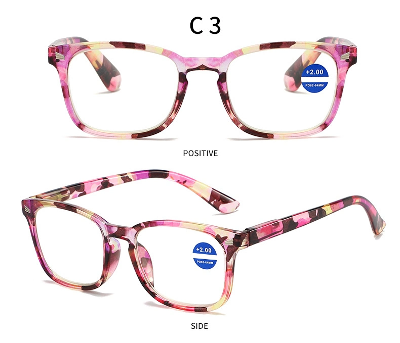 Newest China Eyeglass Frames Manufacturers Plastic Bright Color Design Ladies Cheap Wholesales in Stock Women Anti Blue Light Reading Glasses