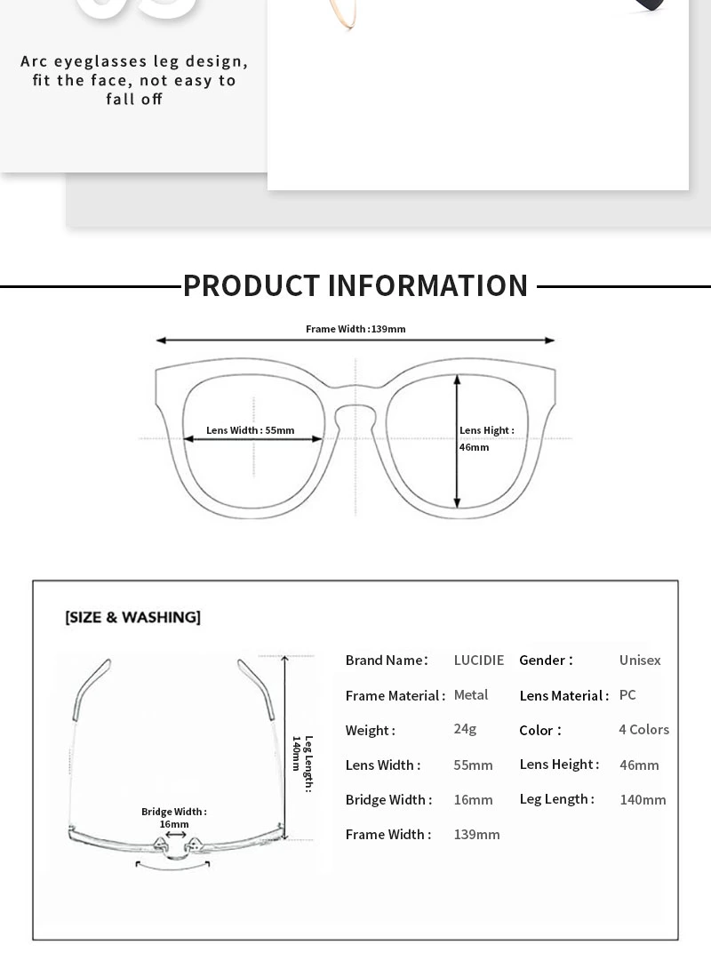 Fashion Optical Frames High Quality Rimless Optical Frames Metal Optical Glasses Frames Cat Eye Frames Optical Women Glass