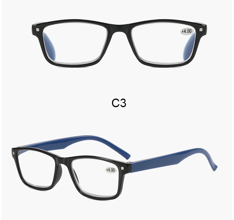 Reading Glasses Wholesale HD Fashion Elderly Reading Glasses Computer Mobile Phone Anti-Blue Light Reading Glasses