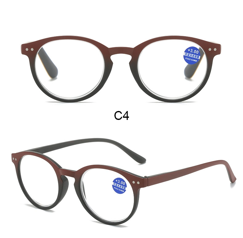 2024 Manufacturers Wholesale Promotion Classic Round Newest Anti Blue Light Presbyopic Reading Glasses Men Women