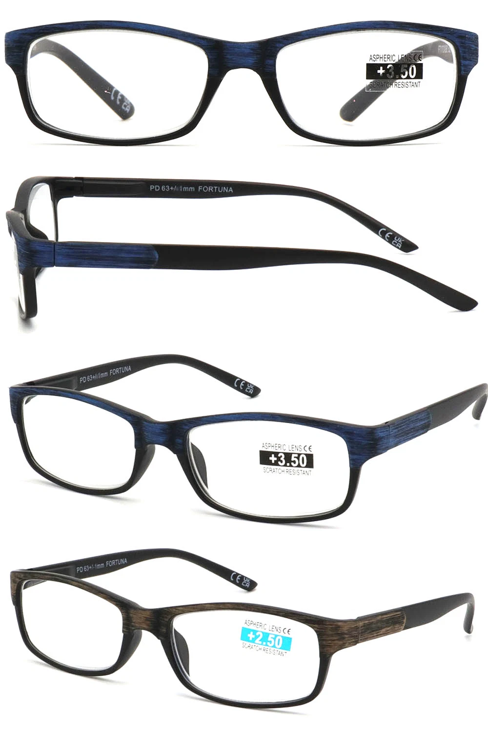 Wholesale Square PC Frame Silver Decorationreading Reading Glasses