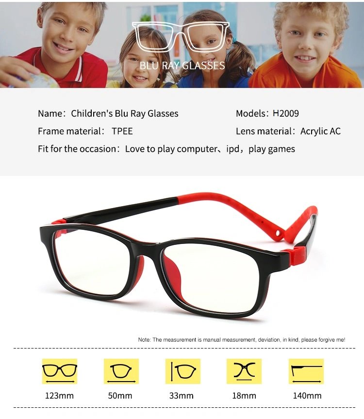 Kids Glasses Frame Flexible Tr90 Silica Gel Eyeglasses with Lanyard Myopia Optical Glasses Spectacles Frames