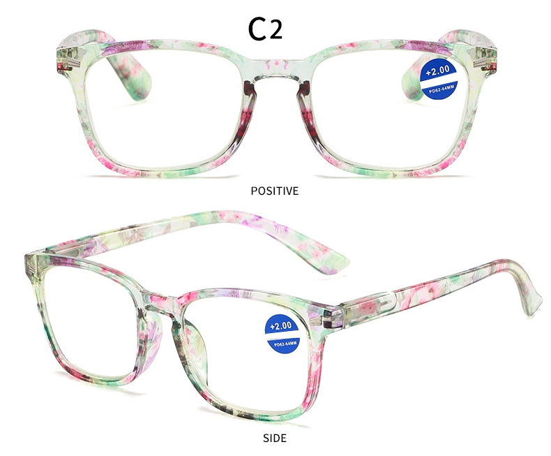 Newest China Eyeglass Frames Manufacturers Plastic Bright Color Design Ladies Cheap Wholesales in Stock Women Anti Blue Light Reading Glasses