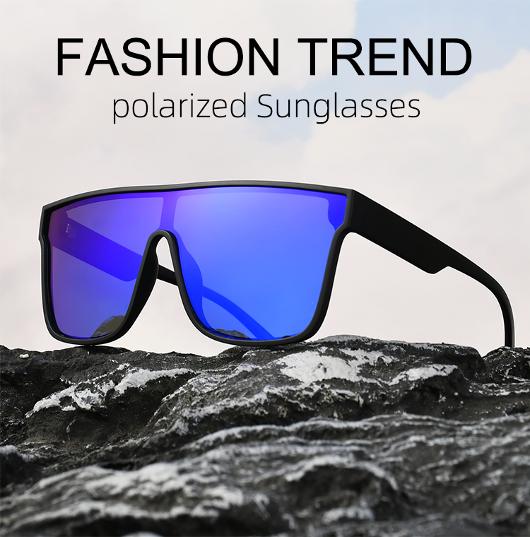 Hot Sale Oversize One Piece Lens Phototchromic Sunglasses Women Anti UV Fishing Shades Men