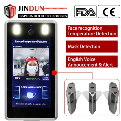 Automatic Non Contact Digital Access Control Face Recognition Terminal Infrared Thermometer