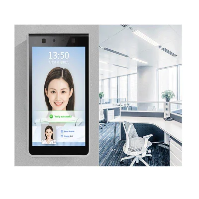  8 Inch Touch Screen Face Recognition Terminal Time Attendance Access Control Machine Software