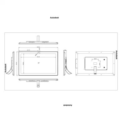 Widely Used Professional 10.1/24 Inch Rk3288 RJ45 WiFi Android 8.1 Customer Service Capacitive Touch Screen Poe Without Camera Qr Code Digital Signage