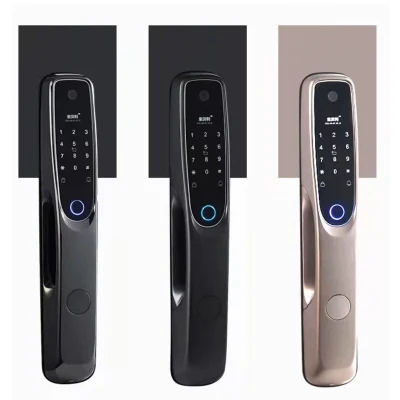  3.5" Screen Visible Scramble Pin Fingerprint Password Smart Lock