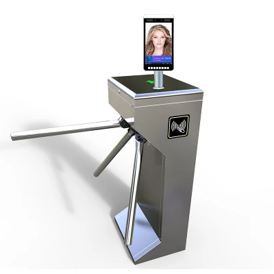 Face Recognition Temperature Terminal RFID IC Card Reader Flap Turnstile Gate Access Control Face Recognition Camera