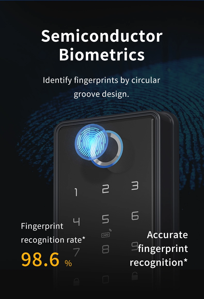 Ttlock APP Remote Control Biometric Fingerprint Password Smart Door Lock