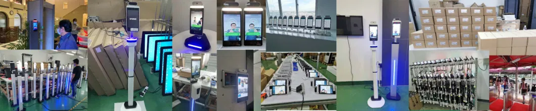 8inch Access Control System for Public Location with Face Recognize Camera and Temperature Testing RFID Card Reader for Re-Open