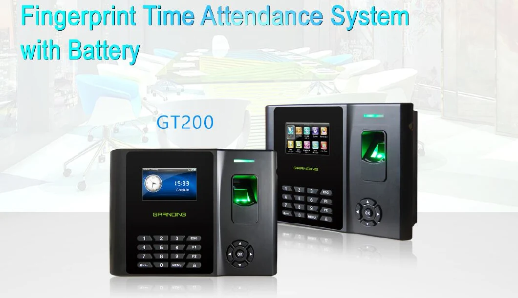 Zkteco Gt200 Fast Matching Speed Wireless Biometric Fingerprint Reader Time Attendance Device WiFi Employee Entry