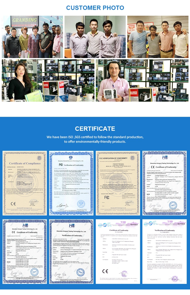 (F04) Touch Screen Biometric Fingerprint Time and Attendance System and Access Control Device