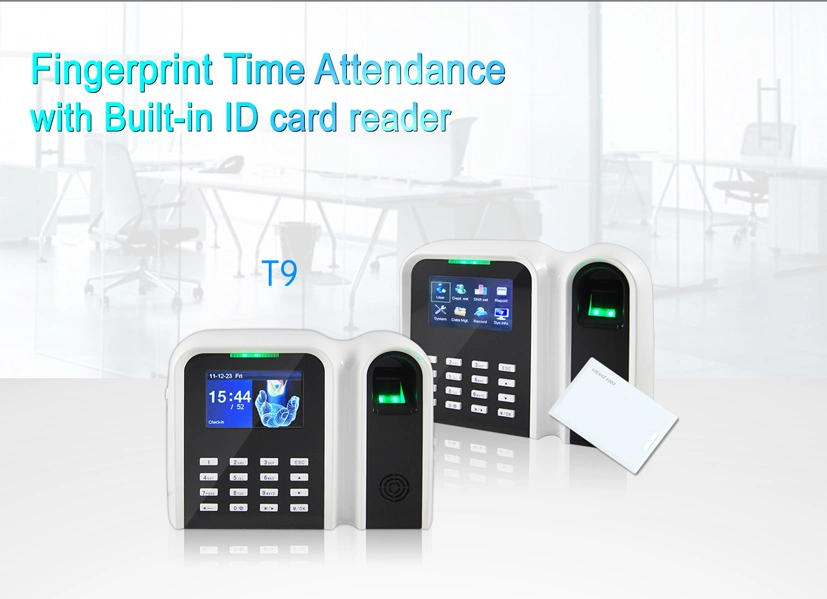 Biometric Time Atendance TCP/IP Built in ID Card Reader