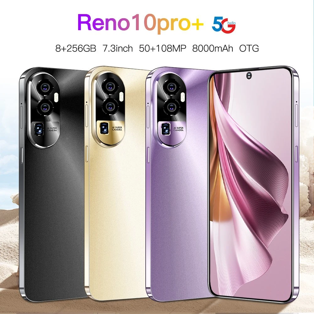 Customized Original Reno10 Face Recognition Phone Dual SIM Android Smart Phone