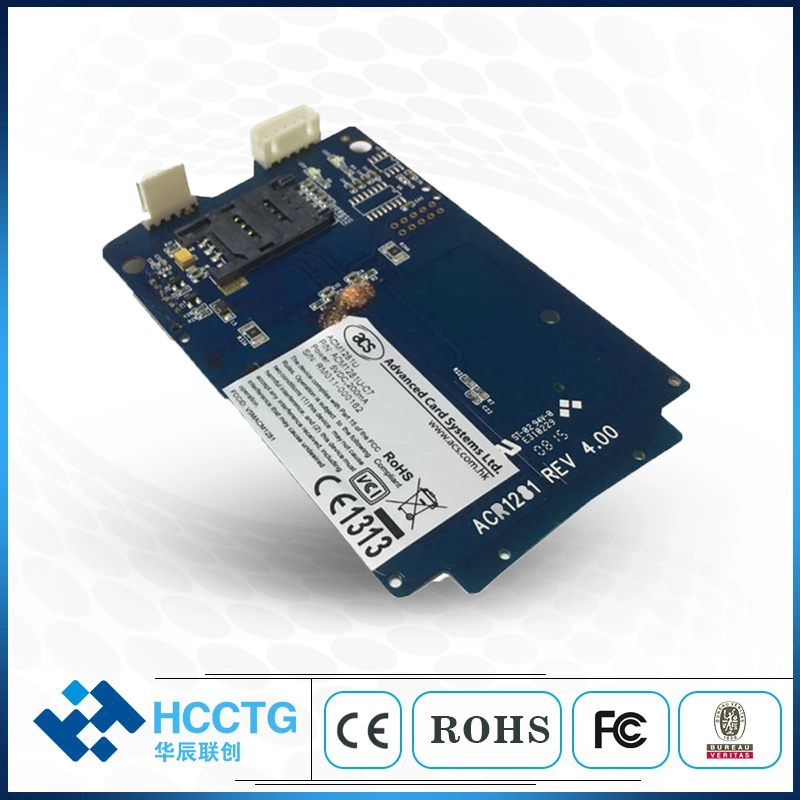 Contactless 13.56MHz ISO14443 RS232 Serial Interface NFC RFID Smart Card Reader Module with Sam Slot (ACM1281S-C7)