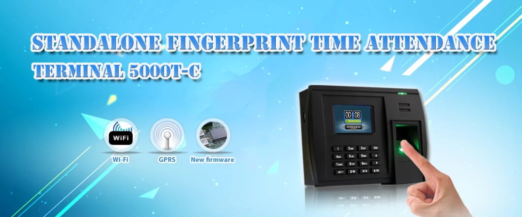 (5000T-C) High Quality Biometric Fingerprint Punch Card Time Attendance Device