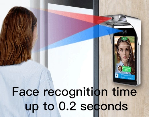 Face Recognition Time Attendance Device Temperature Measuring