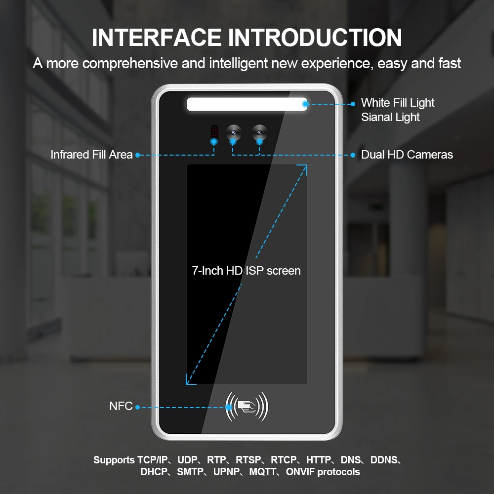 Fast Speed Body Test Face Recognition Authentication and Access Control