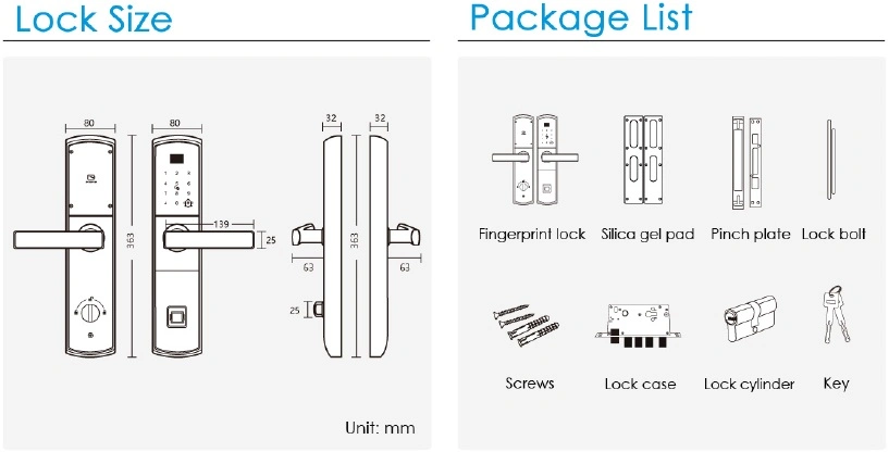 Proximity Card Unlock for Password Door Lock (UL-780)