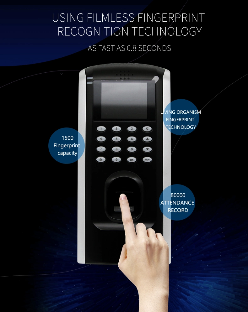 H-7f Access Control Security System Fingerprint Attendance Machine