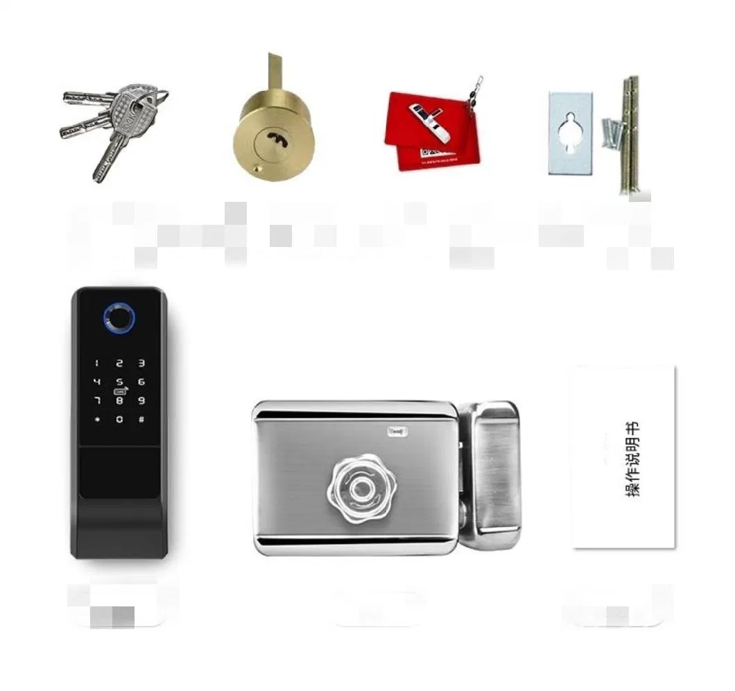 2021 New Design Surveillance Camera Home Security Visible Smart Password Lock Fully Automatic Fingerprint Tuya Smart Door Locks